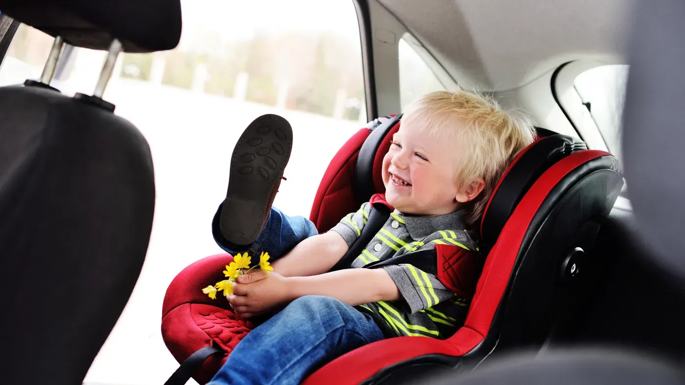 Bältesstol monterad med isofix